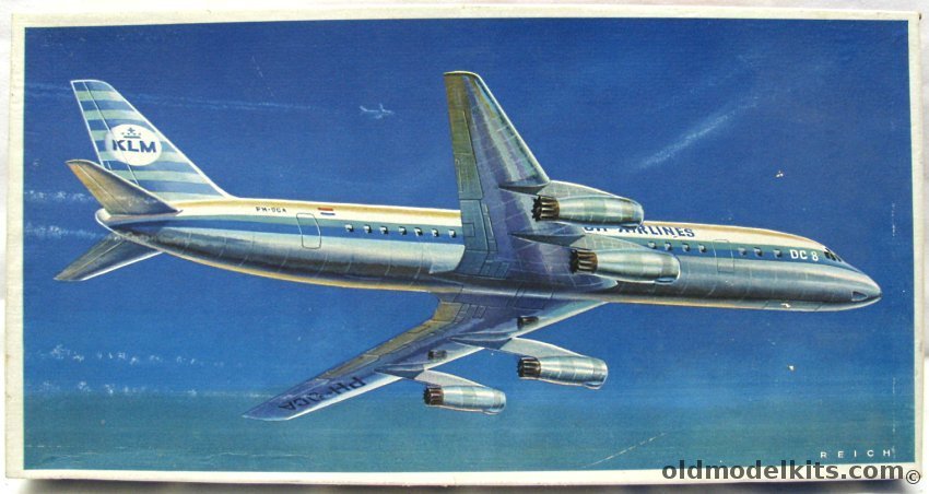 KVZ 1/100 Douglas DC-8-22 - KLM Airlines plastic model kit